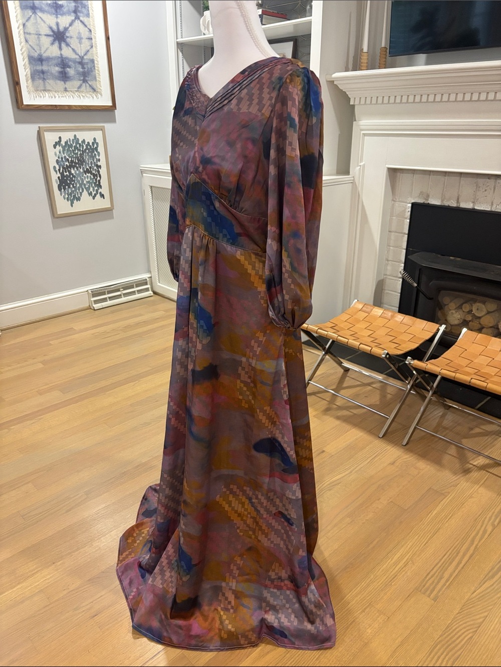Wayward Fancies Watercolor Maxi Dress - Picture 2 of 6